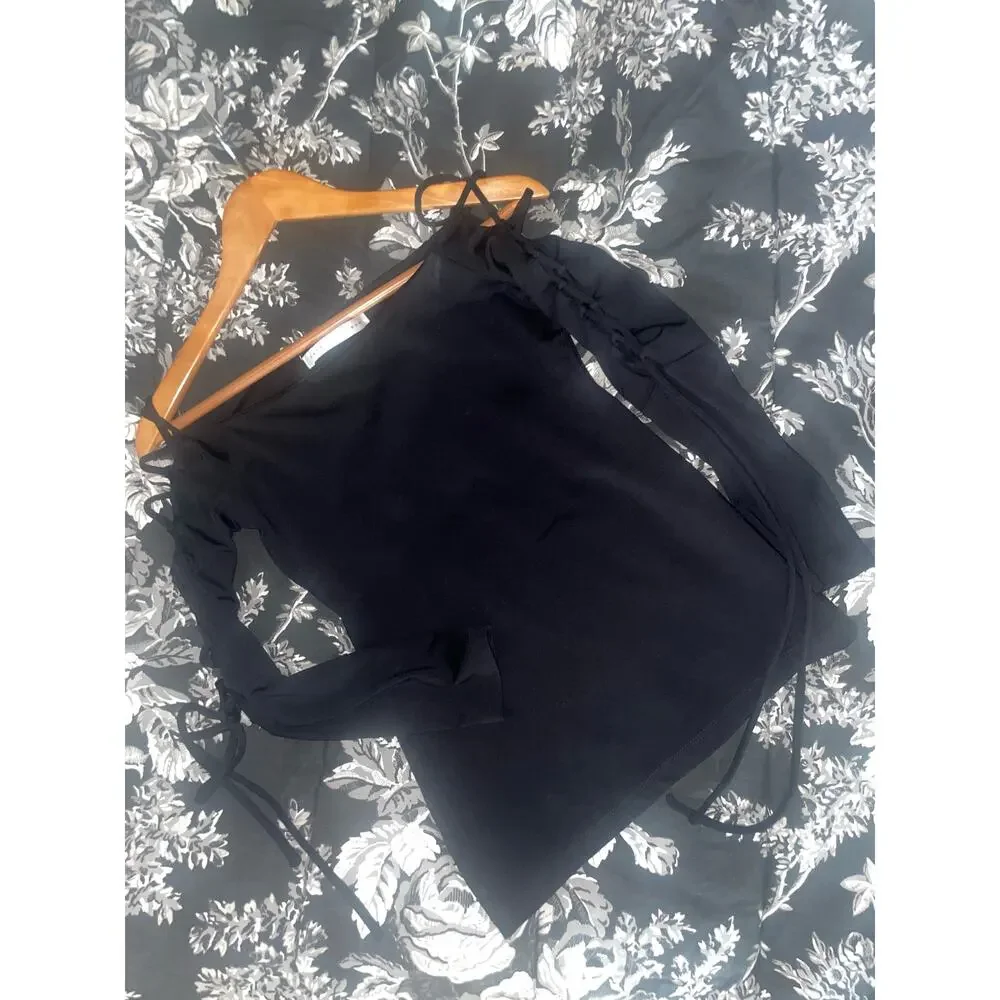 SUSANA MONACO (Revolve) Hailey Off Shoulder Top w Lace Up Sleeves - Picture 8 of 8